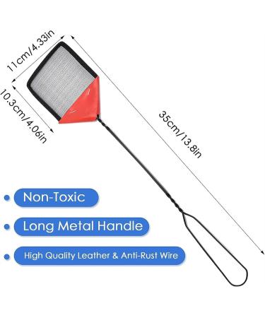 BAMFY Fly Swatter Manual Heavy Duty Iron Long Handle Fly Swatters Durable 3 Pcs Flyswatter for Outdoor Rustic Bug Mosquitoes Bees - Buy Online on GoSupps.com