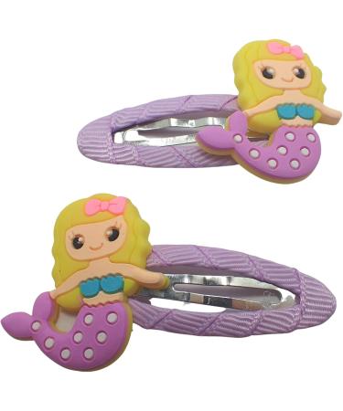 Topkids Accessories Mermaid Ribbon Wrapped Snap Hair Clip Small Hair Clips Girls Hair Accessories Baby Hair Clips Girls Hair Clips Mini Hair Clips Toddler Clips Pin Curl Clips (Lilac Mermaid) - Buy Online on GoSupps.com