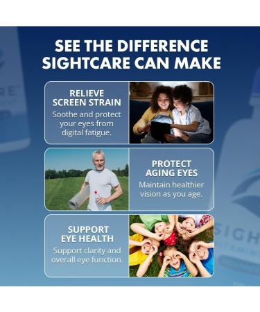 SightCare Lutein and Zeaxanthin Supplements AREDS 2 Eye Vitamins Formula for Macular Health & Blue Light Support Includes Vitamins A E B12 Quercetin ALA Rutin 60 Capsules - Buy Online on GoSupps.com
