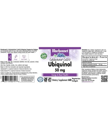 Buy Bluebonnet Ubiquinol CoQ10 50 mg - 60 Vegetarian Capsules | Enhanced Cellular Health - Buy Online on GoSupps.com