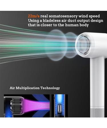 EEYZD Hair Dryer Adjustable Temperature with Diffuser Hair Dryer Wall-Mounted High-Power Magnetic Suction Ion Hair Dryer Black - Buy Online on GoSupps.com