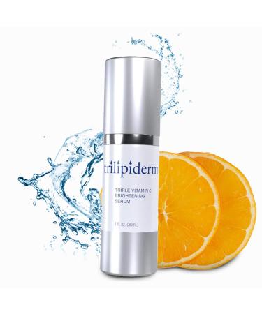 Trilipiderm Triple Vitamin C Serum | Hyaluronic Acid & Gold | Anti-Aging Moisturizer for Skin Firming & Even Tone - Buy Online on GoSupps.com