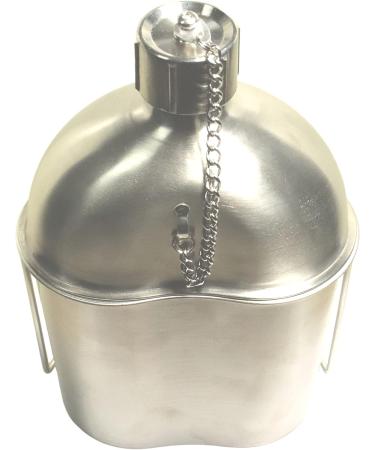 ALFA 1 Military Stainless Steel Canteen with Kidney Style Cup | Durable Hydration Solution - Buy Online on GoSupps.com