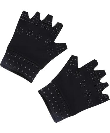 Magnetic Compression Gloves for Hand Pain Relief | Antiedema Health Care Tool - Black - Buy Online on GoSupps.com