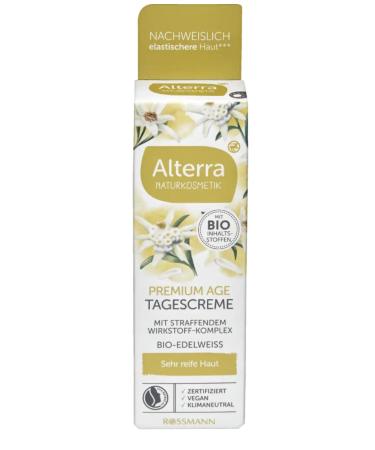 Alterra Naturkosmetik Premium day cream organic Edelweiss with essential omega lipids for very mature skin Contents 50 ml
