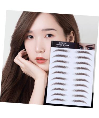 Housoutil 4pcs Eyebrow Stickers Stick on Eyebrows for Women Artificial Eyebrow Semi- Tools 6d - Buy Online on GoSupps.com