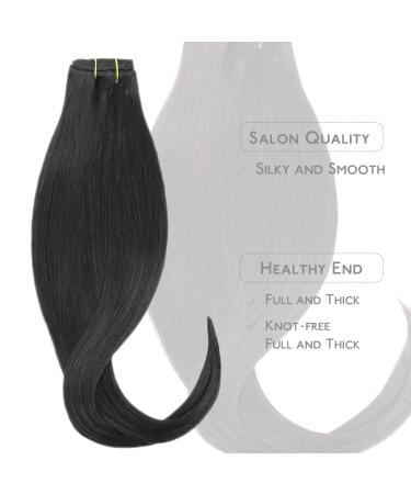 Buy If Salife Clip in Extensions - 70g 7Pcs Real Hair Natural Black 55cm - Remy Clip in Hair Extensions - Buy Online on GoSupps.com