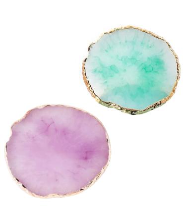 2 pieces ACHAT Nail Art Palette Nail Design Nail Art Palette Professional Nail Art Palette for beauty salon nail studio makeup artist at home art student