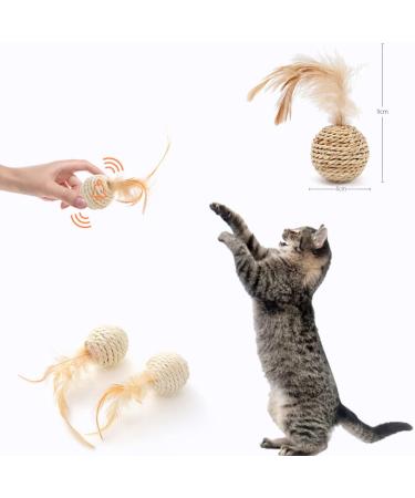 Shengruili Sisal Ball Cat Toys - 9 Interactive Mice & Balls for Cats | Durable & Engaging Play - Buy Online on GoSupps.com