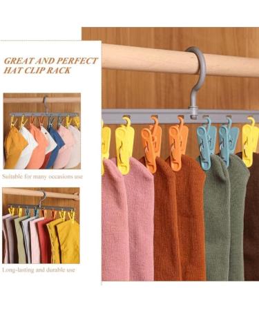 OZLMBERN Multi Functional Sock Rack for Clothes Thickened Plastic for Household Folding Square and Multi Clip Clothes Rack - Buy Online on GoSupps.com