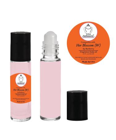 ZEKA PARFUMERIE Compare to Aroma Compatible with Burberry Her Blossom for Women Fragrance Body Oil on 1/3 oz (9.86ml) Travel size Roll-On Botlle - Buy Online on GoSupps.com