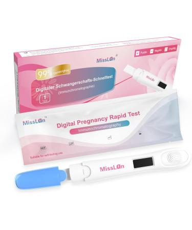Misslan Digital Pregnancy Test X 1 - Early Detection with 25 miu/ml Sensitivity - Accurate & Fast Results - Buy Online on GoSupps.com