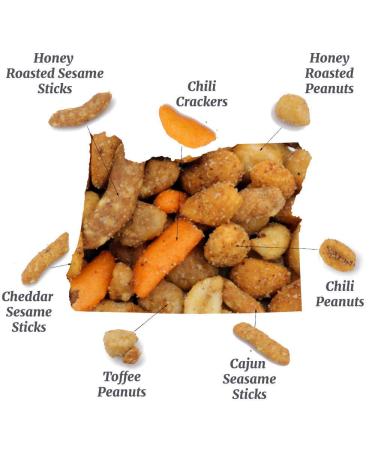 Oregon Farm Fresh Snacks Blazing Trail Sweet & Spicy Mix - 16oz Pouch - Healthy Nuts and Crackers for Game Night, Hiking & Beer Pub - 1 lb Pack - Buy Online on GoSupps.com