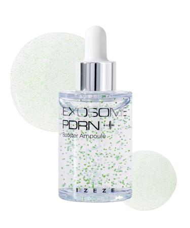IZEZE Exosome PDRN Booster Ampoule 1.01 fl.oz 30 ml | Lifting and Firming Plant-Based PDRN Moisturizer for Dry Skin Korean Skincare Capsule Ampoule Centella Ampoule Serum