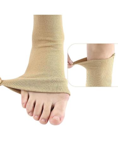 Buy Baronactive Toeless Zip Compression Socks for Women - S/M Beige | Enhance Circulation & Comfort - Buy Online on GoSupps.com