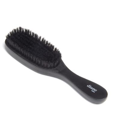 Diane 100% Soft Boar Bristle Brush for Men and Women  Soft Bristles for Fine to Medium Hair  Use for Smoothing, Wave Styles, Soft on Scalp, Club Handle, D8169