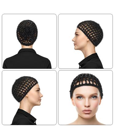 2 PCS Black Mesh Hair Net Caps for Women - Long Straight/Curl Wig Snood Wrap Bonnets with Bun Lift Strap - Ideal for Sleeping, Cooking, Ballet - Buy Online on GoSupps.com