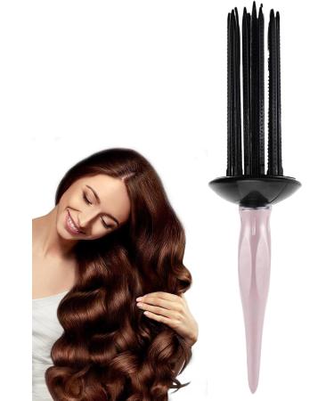 Curling comb styling tool for curly hair detangling roller brush curling comb nonslip professional hair brush for personal use at home light pink - Buy Online on GoSupps.com