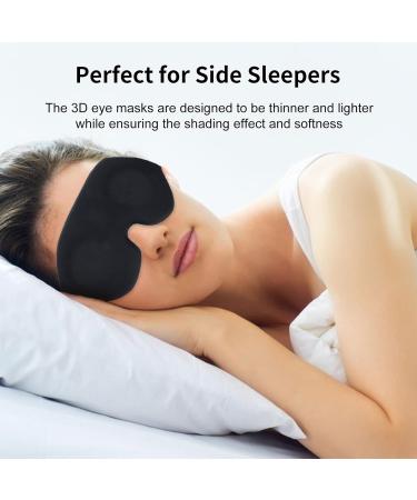 2 Pack 3D Sleep Masks for Men & Women | Effective Light Blocking Eye Masks for Eyelash Extensions | Soft Adjustable Blindfold - Buy Online on GoSupps.com