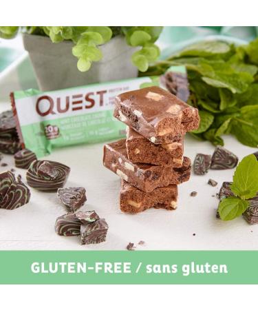 Quest Nutrition Bar Mint Chocolate Chunk 12 Bars - 720g | Delicious Snack with Mint Chocolate Flavor - Buy Online on GoSupps.com
