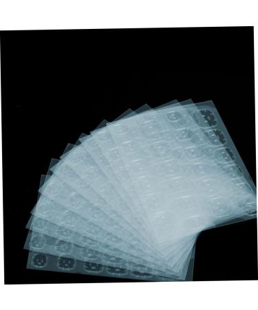 DRESSOOS 30 Sheets Manicure Jelly Stickers Labeling Stickers Transparent Nail Glue Stickers Fake Nail Glue Sticker Label Stickers Manicure Paste Convenient Silica Gel Invisible Jelly Glue - Buy Online on GoSupps.com