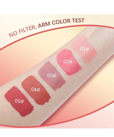 MEICOLY Matte Dewy Liquid Blush - Long-Lasting, Waterproof Cheek Stick in 02 Happy Rose - Buy Online on GoSupps.com