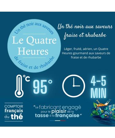 Assortiment de Th s Noirs COMPTOIR FRAN AIS DU TH | 5 sachets refermables de 20g de Th s vrac pour varier les plaisirs tout au long de la journ e - Buy Online on GoSupps.com