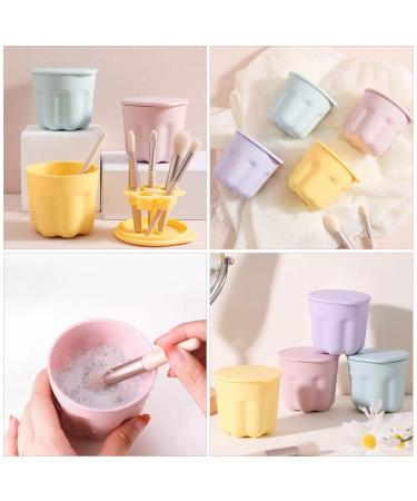 Shop 2 Sets PP Washing Bowl Brush | Sky-Blue Makeup Tool Cleaner Kit | Essential Brush Cleaning Supplies - Buy Online on GoSupps.com