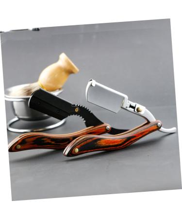 Beaupretty Men's Folding Straight Razor - Manual Barber Shaver with Wooden Holder for Smooth Shaving & Gifts for Him - Buy Online on GoSupps.com