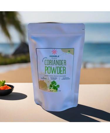 Humble Pickle's Coriander Powder Sun-Dried Coriander Seeds Fine Powder Enhance Flavor in Indian Cuisine Resealable Pack of 200 Gm - Buy Online on GoSupps.com