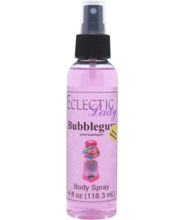 Bubblegum Body Spray (Double Strength) 4 ounces Body Mist for Women with Clean Light & Gentle Fragrance Long Lasting Perfume with Comforting Scent for Men & Women Cologne with Soft Subtle Aroma 4 Fluid Ounces (Double Strength)