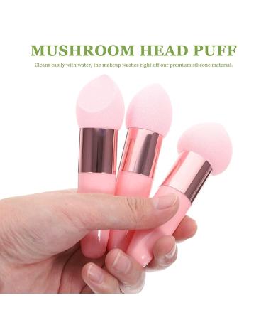 3PCS Makeup Sponge Set with Handle | Beauty Cosmetics Puff Sponge for Liquid Cream Foundation | Facial Foundation Sponges - Buy Online on GoSupps.com