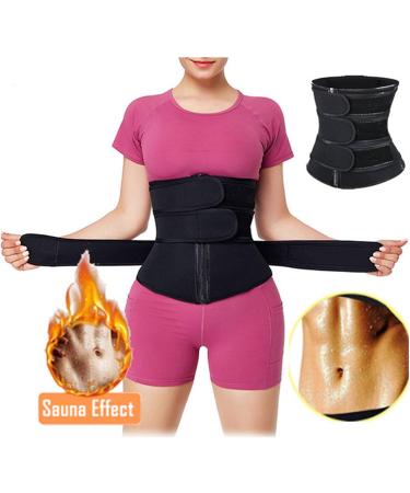 Women's XL Waist Trainer Belt - Black Abdominal Slimming Support for Weight Loss & Posture | Everyday Use - Buy Online on GoSupps.com