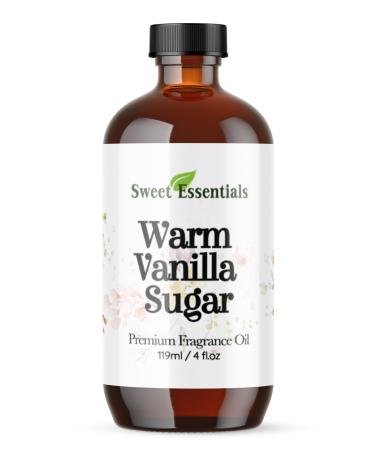 Warm Vanilla Sugar 4oz Premium Fragrance Oil Aromatherapy Diffuser Crafts Soap Home Scents Bath & Body DIY Parfum and Much More. Versatile and Long-Lasting