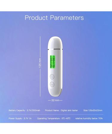 Hydration Tester & Skin Monitor - Digital Moisture Analyzer for Personal Facial Care - Optimize Skin Hydration & Oil Content - Buy Online on GoSupps.com