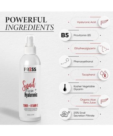 PRSS Snail Mucin + Hyaluronic Hydrating Toner 6 oz | Nourishing Skincare for All Skin Types - International Shipping Available - Buy Online on GoSupps.com