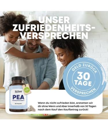 PEA Caspseln 300 mg (180 Capsules) - Palmitoylethanolamide 300 mg per hard capsule - Laboratory Tested - Vegan - High Dosed (1 x 180 Capsules) - Buy Online on GoSupps.com