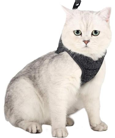Ultra-Light Adjustable Cat Dishes & Escape Protection Vest for Kittens Soft Padded Running Jacket (1 Pack) - Gray - Buy Online on GoSupps.com