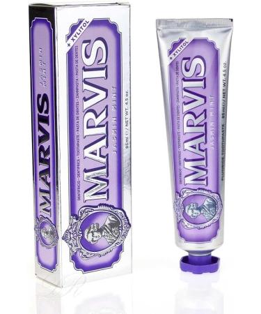 Marvis Jasmine Mint Toothpaste 85ml - Aromatic Dental Care Promotes Healthy Gums & Long-Lasting Freshness (2 Pack) - Buy Online on GoSupps.com