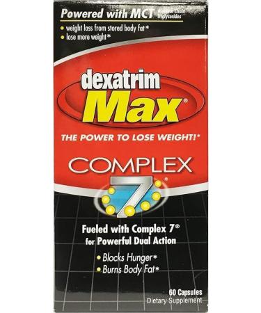 ILIOS Dexatrim Max Complex-7 | Diet Pills to Lose Weight - 7 Powerful Ingredients to Reduce Hunger & Body Fat Fat Burner Supplements Weight Loss Pills for Women & Men 1 Pack w/ 60 Capsules - Buy Online on GoSupps.com