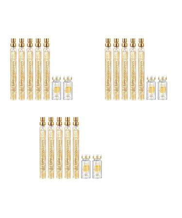 Protein Thread Lifting Set Soluble Protein Thread and Nano Gold Essence Combination Absorbable Collagen Thread for Face Lift (Color : 3Count (Pack of 3))