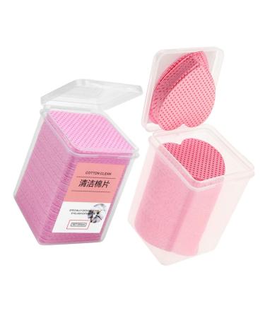 PartyKindom Lingettes Non Pelucheuses Dissolvantes pour Vernis Ongles 400 Pcs Format Compact Coton Rose et C ur Rose Nettoyage Ongles Manucure Domicile