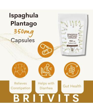 Ispaghula Plantago Psyllium Natural Fiber Dietary Supplement for Digestive Health and Regularity 7 Capsules - Buy Online on GoSupps.com