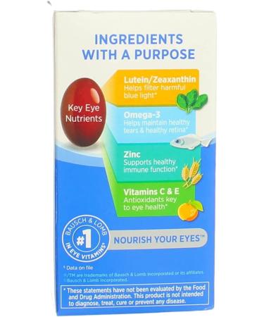 Ocuvite Adult 50+ Eye Vitamin & Mineral Supplement - 50 Soft Gels for Vision Health - Buy Online on GoSupps.com