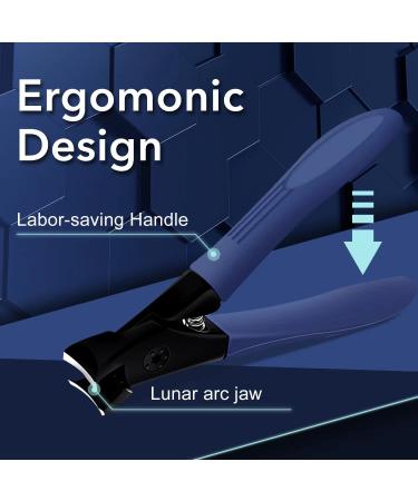 Omind Toe Nail Clippers Set for Thick Nails - Ultra Sharp Clippers for Men, Women, Seniors & Adults - Blue - Buy Online on GoSupps.com