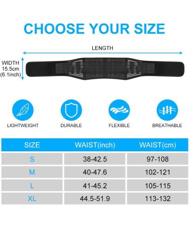ACWOO Heated Back Support Belt - Magnetic Therapy Lumbar Support for Men & Women - Ideal for Back Pain Relief - Buy Online on GoSupps.com