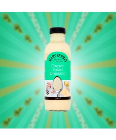 Mary Berry's Salad Dressing Pick N Mix - Choose From 4 Flavours | Classic-Dressing Caesar Salad-Dressing Mango Lime & Chilli Blue Cheese - Pack of 2 X 235ml - Buy Online on GoSupps.com