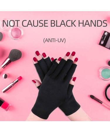 RedFlow UV LED Nail Lamp - Pink Polycarbonate Large Size with Palm Print & UV Protection Gloves | Perfect for International Shipping - Buy Online on GoSupps.com