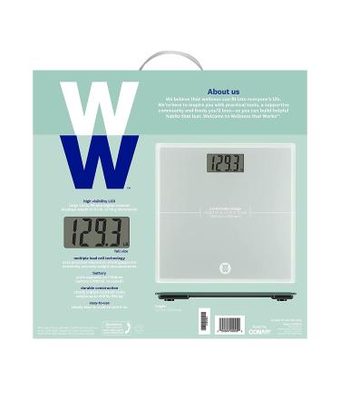 Weight Watchers by Conair Digital Glass Bathroom Scale 400 Lbs. Capacity - Buy Online on GoSupps.com