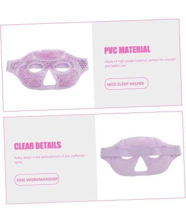 Fomiyes 3ST Half Mask - Reusable Cool/Warm Eye Flaps | Ice Heat Compress Travel Eye Mask - Violet Double-Sided PVC | International Shipping - Buy Online on GoSupps.com